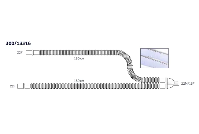 300/13316 Контур дыхательный, анестезиологический 300/13316 Контур дыхательный, анестезиологический