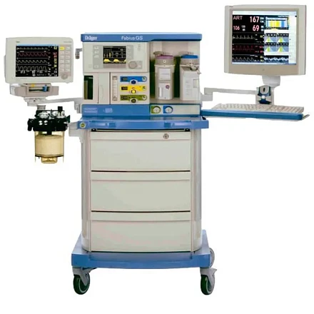 Draeger Fabius GS наркозно-дыхательный аппарат Draeger Fabius GS наркозно-дыхательный аппарат