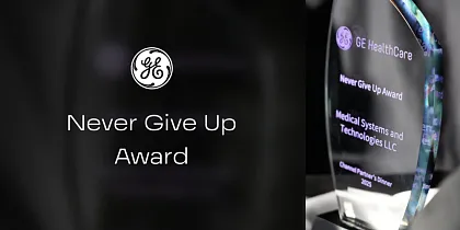 Награда «Never Give Up Award» от GE HealthCare